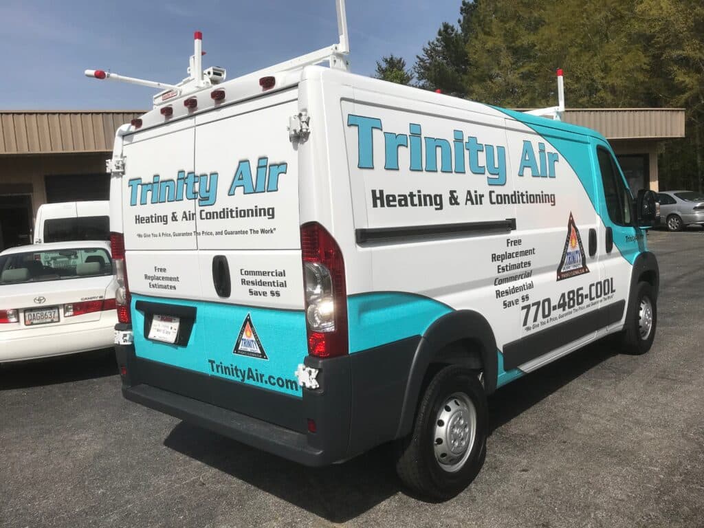 Trinity Air Heating & Air Conditioning - Commercial Fleet Wraps