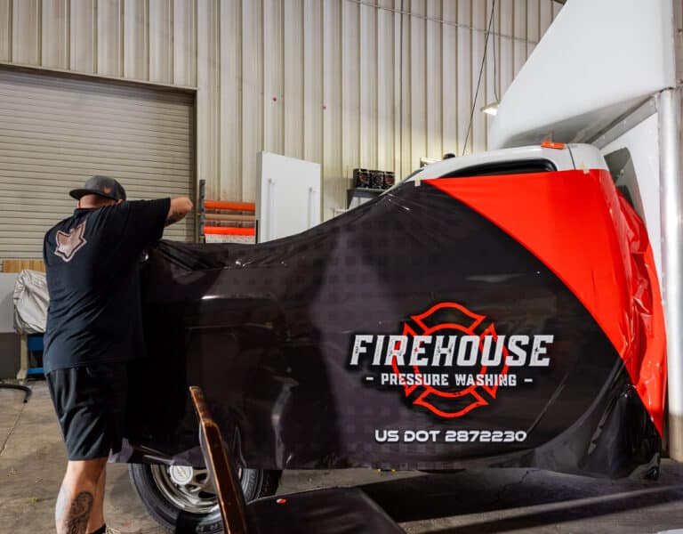 Firehouse Pressure Washing - Commercial Fleet Wraps